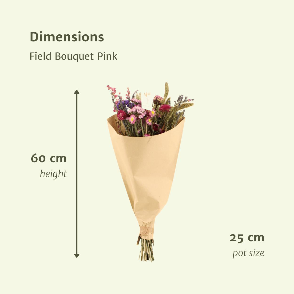 Großes Bouquet Pink - Trockenstrauß